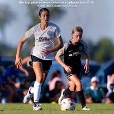 A player competing in a game