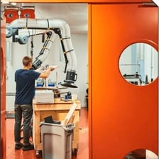 A preliminary engineering model being tested in a workshop