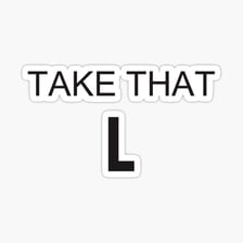 The phrase “Take the L” displayed as a title