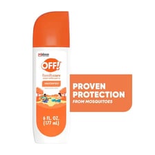 A bottle of OFF! insect repellent.
