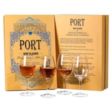 A glass of ruby port served as a dessert wine