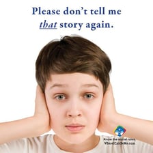 A person emphasizing a point while speaking in a conversation