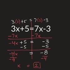 A simple mathematical equation showing an equal sign between two quantities.