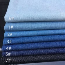 Blue jeans made from denim fabric
