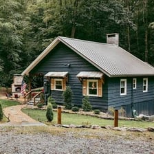 A vacation rental home listed through Airbnb