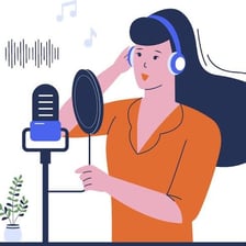 A music recording setup representing the closing section of a song