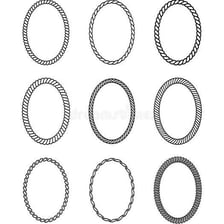 A simple closed oval outline illustrating a loop