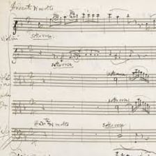 A piece of sheet music containing the musical direction “sotto voce”