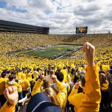 Michigan Stadium filled with spectators