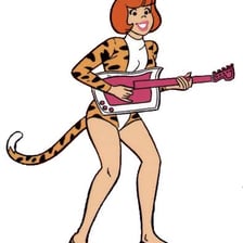 Josie McCoy performing with the Pussycats.