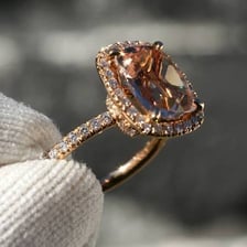 A Kay Jewelers display featuring engagement rings