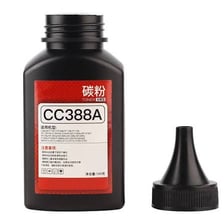 A printer toner cartridge with fine toner powder.