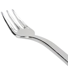 A close-up view of the sharp tines at the end of a fork