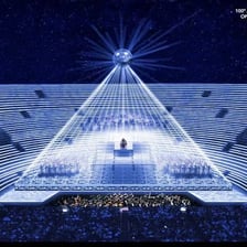 A stage production of Giuseppe Verdi’s opera Aida