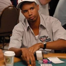 Professional poker player Phil Ivey at a poker table.
