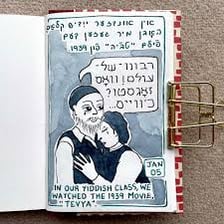 A simple illustration representing a Yiddish expression of dismay