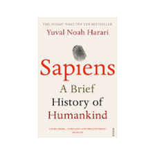 The cover of Sapiens: A Brief History of Humankind