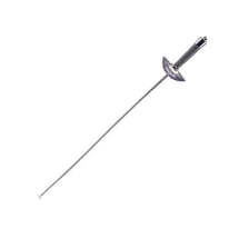 A fencing épée with a thin blade and protective guard