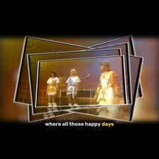 ABBA performing the song “SOS” on stage