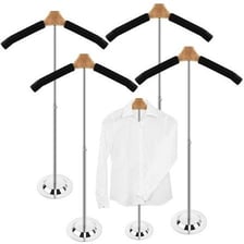 A shirt displayed on a clothing rack.