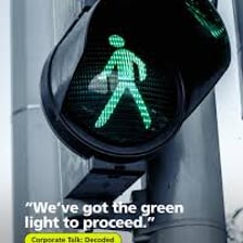 A green traffic light symbolizing approval or permission to proceed.