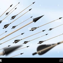 An arrow in flight