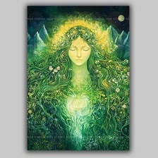 An artistic depiction of Gaea, the Greek earth goddess.