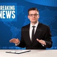 One person informing another of something
