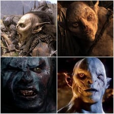 An orc character from a Lord of the Rings adaptation.