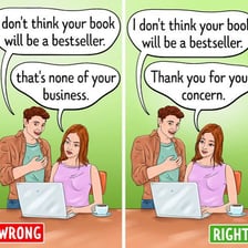 Two people in conversation, with one reacting skeptically to the other's boast.