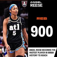 Angel Reese playing basketball in a WNBA game