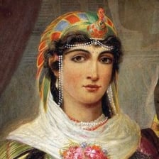 A historical artistic depiction of Cleopatra VII.
