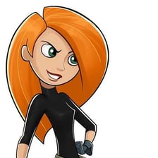 Kim Possible, the red-haired animated teen character.