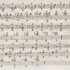 Flutist playing a musical passage that includes a trill