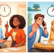A person holding up one finger to ask for a brief wait