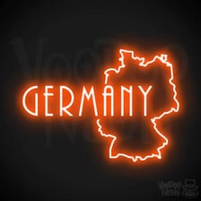 A sign or graphic displaying the German word for no.