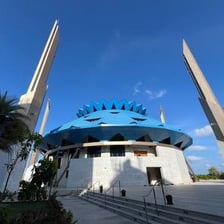A mosque in the Maldives illustrating the country’s Islamic religious tradition.