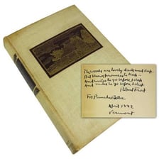A handwritten literary manuscript associated with Robert Frost.