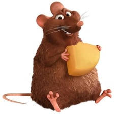 Émile, the rat character from Pixar’s Ratatouille.