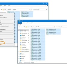 A computer user entering a new file name