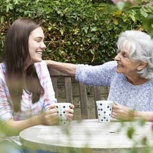 People of different ages taking part in the same activity.