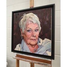 A portrait of actress Judi Dench