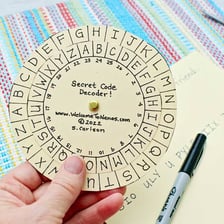 A person interpreting a coded message