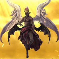 A dark dramatic depiction of a sinister character
