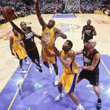 Allen Iverson playing basketball