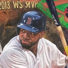 David Ortiz, known by the nickname Big Papi, in a baseball uniform