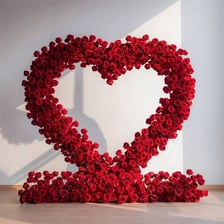 A red rose, commonly associated with romantic love.