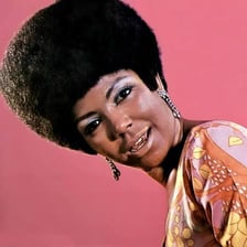 A portrait of singer Erma Franklin.