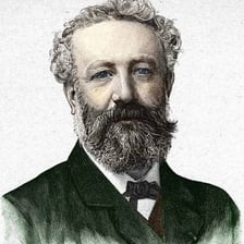 Portrait of French author Jules Verne