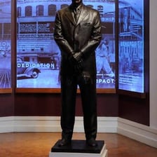 Buck O’Neil in a baseball-related photograph